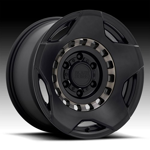 Black Rhino Muzzle Matte Black Machined GTCC Custom Truck Wheels 1